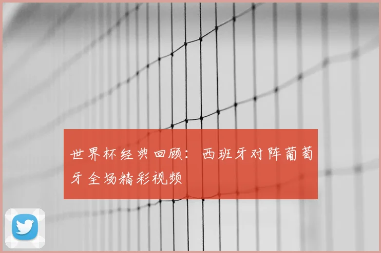 世界杯经典回顾:西班牙对阵葡萄牙全场精彩视频